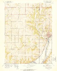 Bonner Springs 1951 topographic map thumbnail