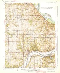 Bonner Springs 1940 topographic map thumbnail