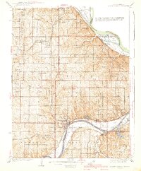 Bonner Springs 1940 topographic map thumbnail