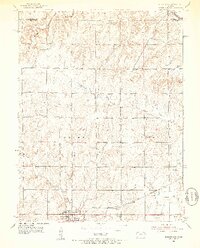 Burlingame 1952 topographic map thumbnail