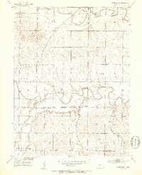 Downs South 1953 topographic map thumbnail