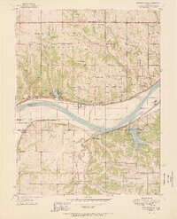Edwardsville 1951 topographic map thumbnail