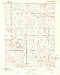Harveyville 1952 topographic map thumbnail