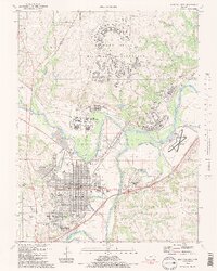 Junction City 1982 topographic map thumbnail