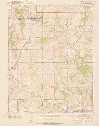 Tonganoxie 1951 topographic map thumbnail