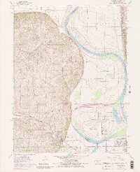 Wathena 1961 topographic map thumbnail