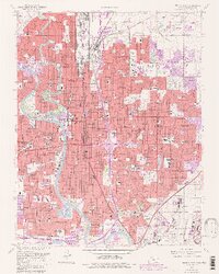 Wichita East 1961 topographic map thumbnail
