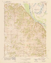 Oak Mills 1951 topographic map thumbnail