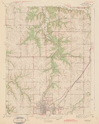 Olathe 1943 topographic map thumbnail