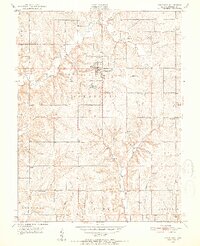 Oskaloosa 1951 topographic map thumbnail