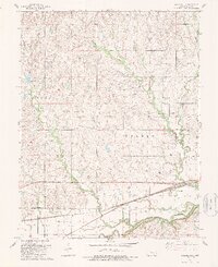 Saffordville 1989 topographic map thumbnail