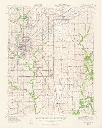 Pittsburg 1950 topographic map thumbnail