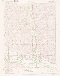 Strong City 1957 topographic map thumbnail