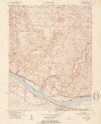 Mauckport 1950 topographic map thumbnail