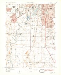 Maywood 1948 topographic map thumbnail