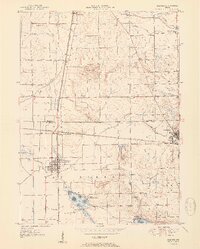 Milford 1951 topographic map thumbnail