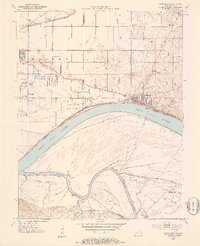 Newburgh 1952 topographic map thumbnail