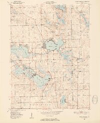 North Webster 1950 topographic map thumbnail