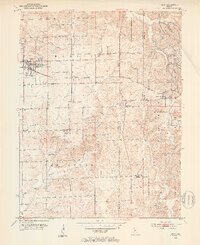 Odon 1950 topographic map thumbnail