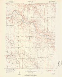 Peoria 1953 topographic map thumbnail