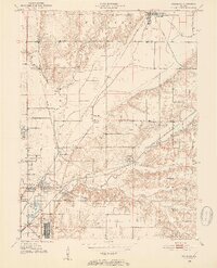 Rosedale 1950 topographic map thumbnail