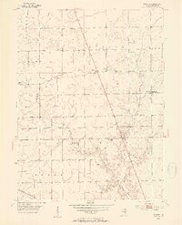 Rosston 1953 topographic map preview