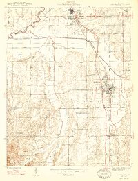 Scottsburg 1947 topographic map thumbnail
