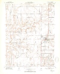 Shelburn 1952 topographic map thumbnail
