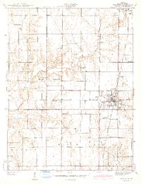 Shelburn 1942 topographic map thumbnail