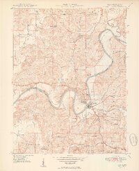 Shoals 1950 topographic map thumbnail