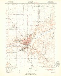 Wabash 1952 topographic map thumbnail