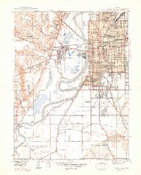 Terre Haute 1948 topographic map thumbnail