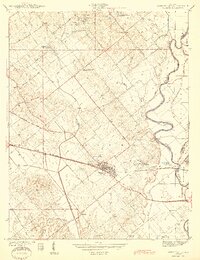 Wheatland 1944 topographic map thumbnail