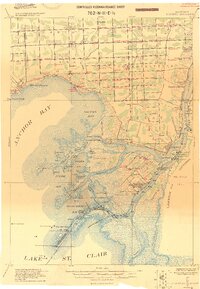 Algonac 1914 topographic map thumbnail