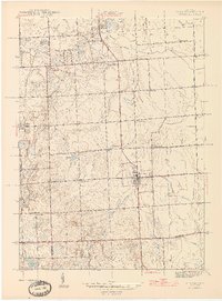 Almont 1945 topographic map thumbnail