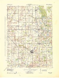 Bangor 1943 topographic map thumbnail