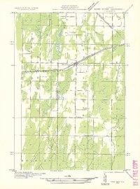 Bark River NE 1932 topographic map thumbnail
