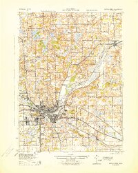 Battle Creek 1943 topographic map thumbnail