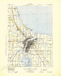 Bay City 1943 topographic map thumbnail