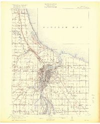 Bay City 1919 topographic map thumbnail
