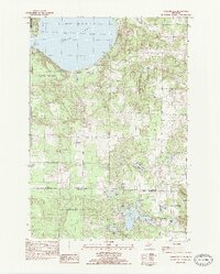 Burdickville 1983 topographic map thumbnail
