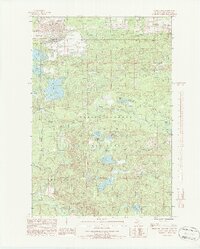 Carney Lake 1986 topographic map thumbnail
