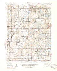 Cassopolis 1947 topographic map thumbnail