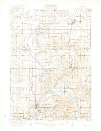 Cedar Springs 1918 topographic map thumbnail