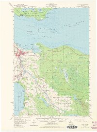 Cheboygan 1957 topographic map thumbnail