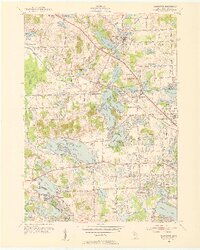 Clarkston 1952 topographic map thumbnail