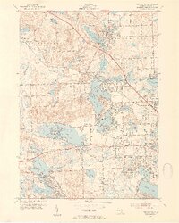 Clarkston 1952 topographic map thumbnail