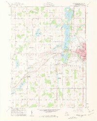 Coldwater West 1960 topographic map thumbnail