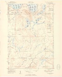 Comstock Hills 1951 topographic map thumbnail