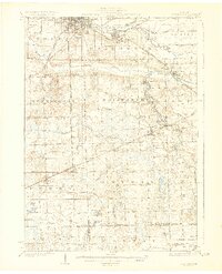 Corunna 1929 topographic map thumbnail